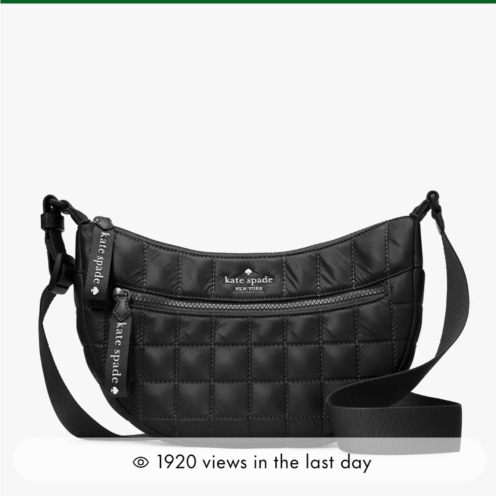 New with tags. Kate Spade large Camden sling. Black.